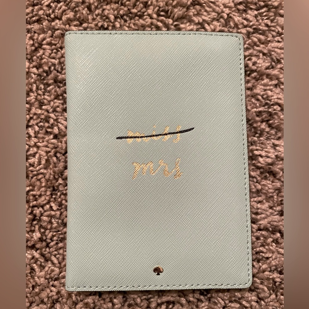 Kate Spade Miss Mrs Passport Holder Wedding Belles Engagement Wallet